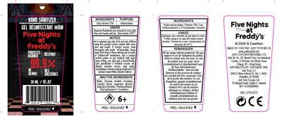 Label Front And Back (Fnadf Hangtag Hand Sanitizer)